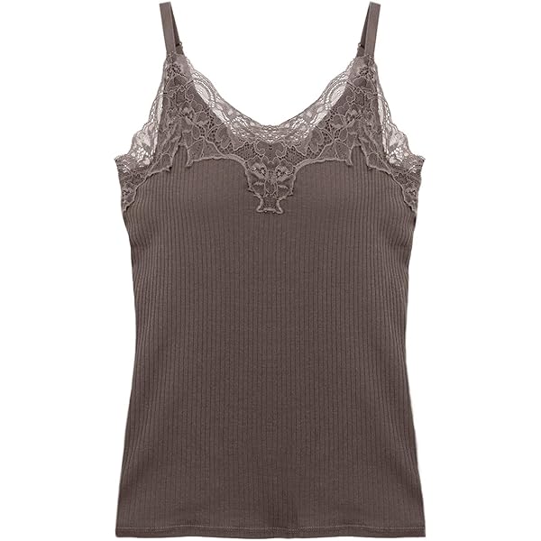 Amazon | [フレイ アイディー] レーストリムサテンスリップ